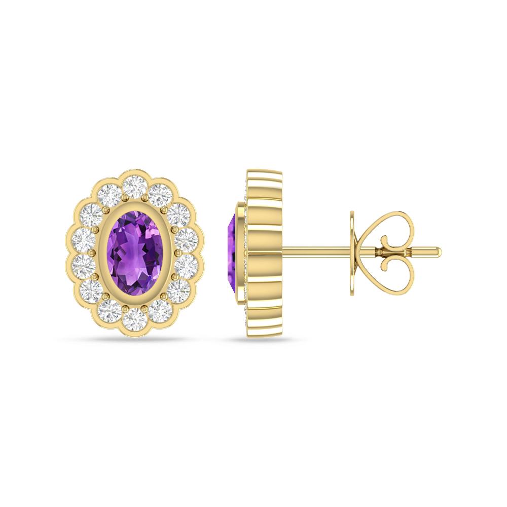 Yellow Gold - Amethyst